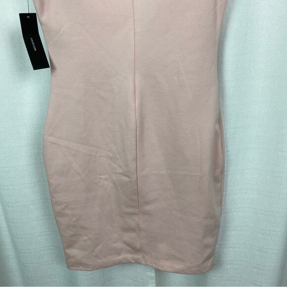 Lulus Baby Pink Oh My Off The Shoulder Body Con Mini Dress Sz.M NWT - Picture 14 of 16